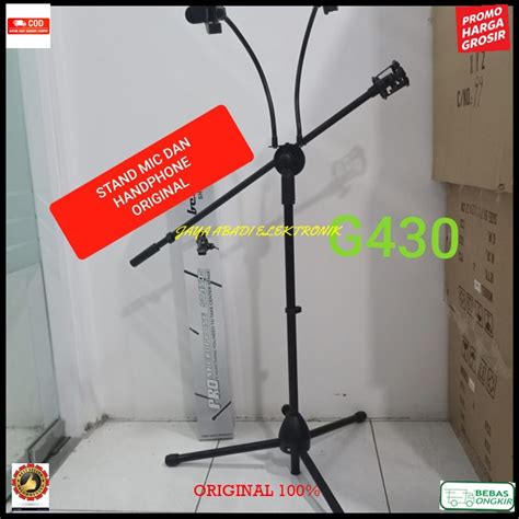 Jual G430 ORIGINAL Stand Mic CABANG Lantai Pro Stand Microphone HP