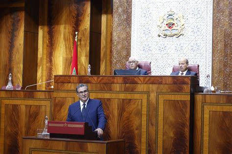 Le Chef Du Gouvernement M Aziz Akhannouch Se Rend La Chambre Des