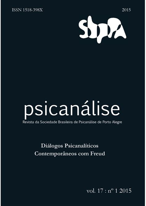 Palavras Da Editora Psican Lise Revista Da Sociedade Brasileira De