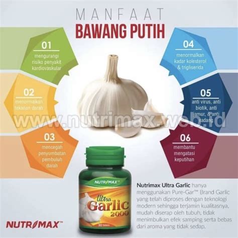 Jual Nutrimax Ultra Garlic 2000 30 Caps Vitamin Penurun Tekanan Darah