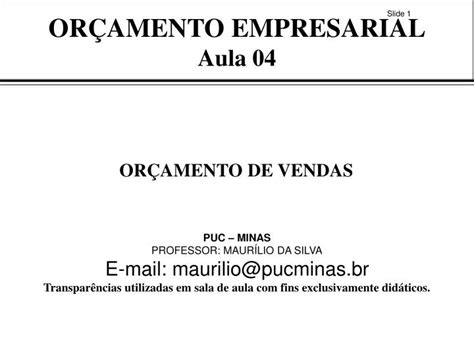 Ppt Or Amento Empresarial Aula Powerpoint Presentation Free