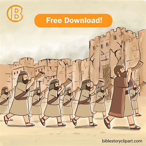 Battle of Jericho - Bible Story Clipart