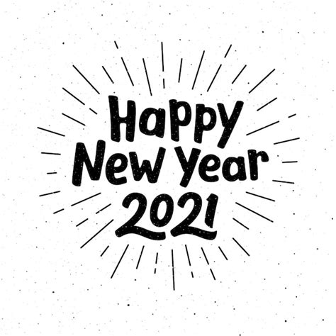 Premium Vector Happy New Year 2021 Poster