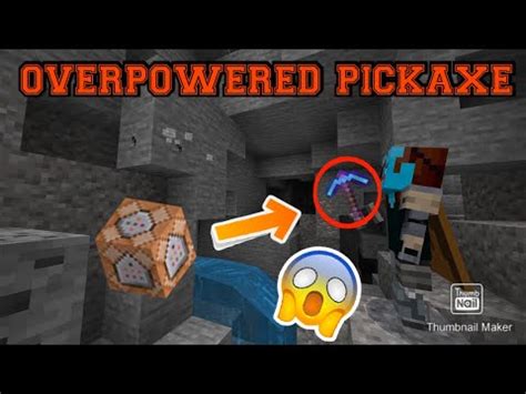 How To Make An Overpowered Pickaxe In Minecraft Youtube