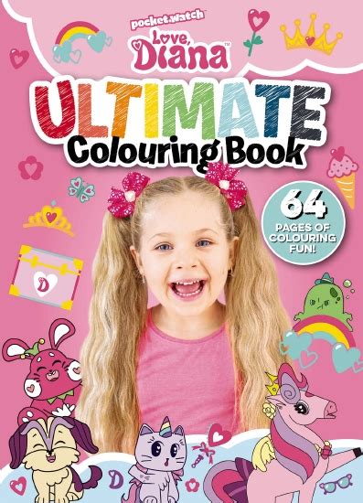 The Store Love Diana Ultimate Colouring Book Book The Store