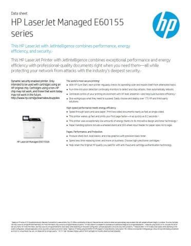 Hp Laserjet Managed Mono Printer E Dn Global Office Machines