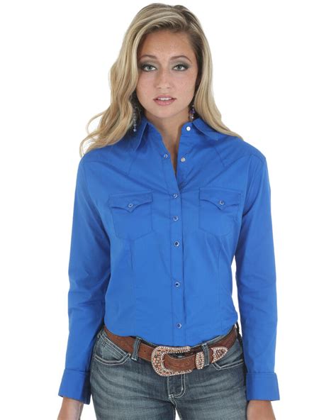 Wrangler Womens Long Sleeve Western Shirt Boot Barn