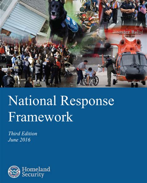 National Response Framework And Best Practices Resiliency Knowledge Center