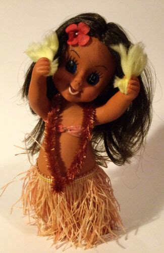 Vintage Hawaiian Hula Girl Doll Approx 8 5 Ebay