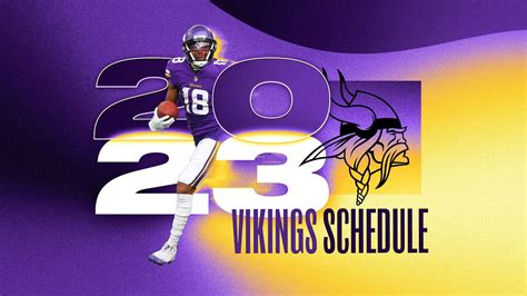 Minnesota Vikings 2023 Schedule, Game Notes