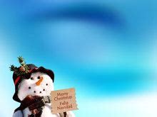 Free snowman Powerpoint template and Google Slides theme