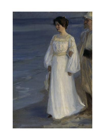 Marie Kroyer on the Beach Giclee Print Peder Severin Kröyer