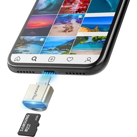 Lecteur De Carte Tf Pour Iphone Ipad Rocketek Micro Sd Adaptateur