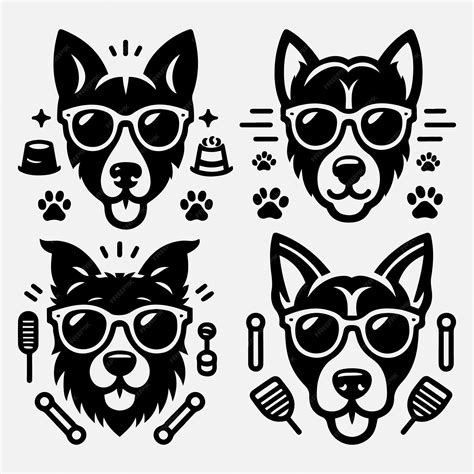 Creative Dog Silhouette Collection Stunning Clip Art for All Pet