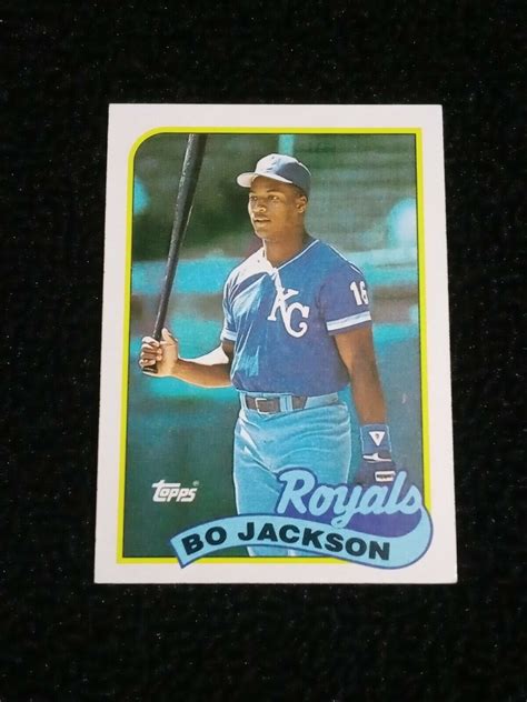 Bo Jackson Topps Kansas City Royals Outfield Official Mlb