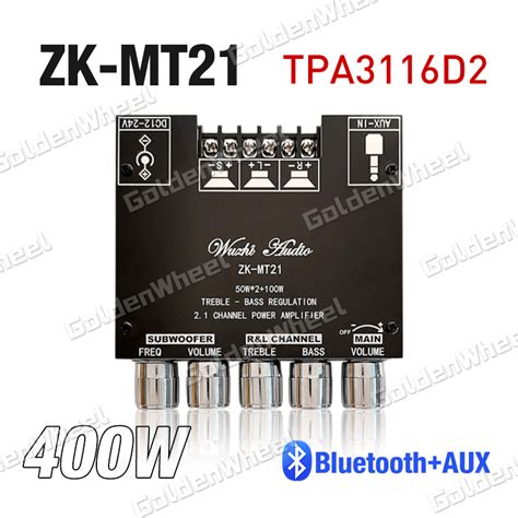 ZK TB21 ZK MT21 Papan Power Amplifier Subwoofer 2 1 Channel Penguat