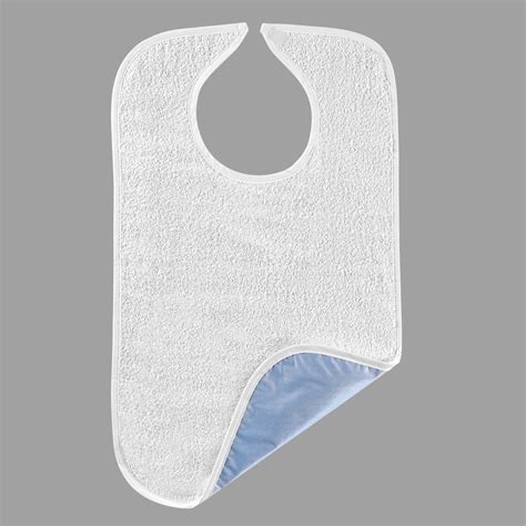 White Waterproof Adult Bib Salk Inc