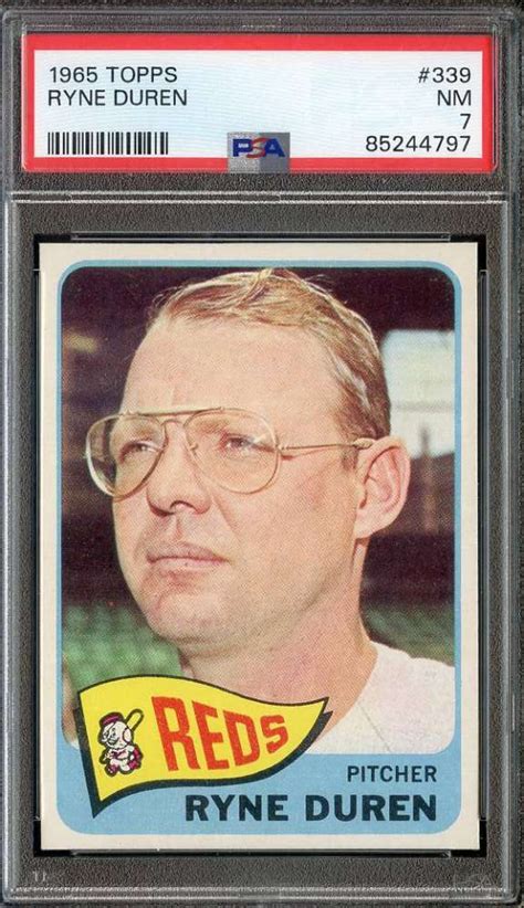 1965 Topps 339 Ryne Duren Psa 7 Reds B65406 Ebay