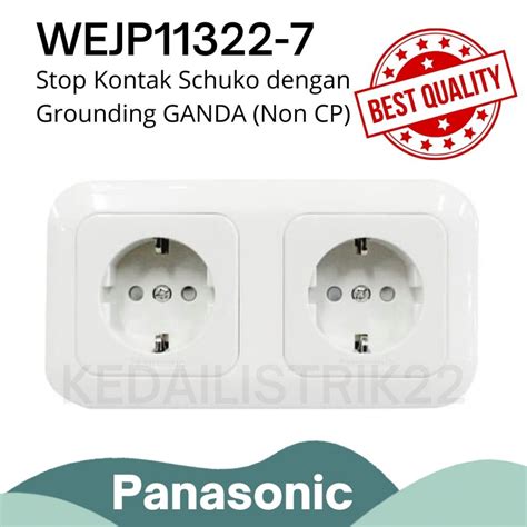 Jual Saklar Stop Kontak Wide Series Gang Panasonic Wej Wejp Shopee