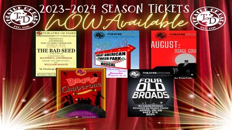 From Bad Seeds to Old Broads: Theatre of Dare season tickets on sale now - WOBX News