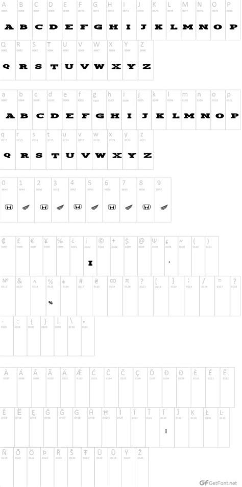 Free Honda Font Download! - GetFont
