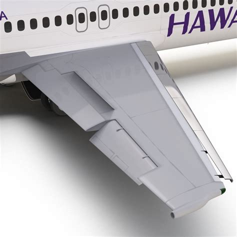 3d модель Boeing 717 200 Hawaiian Airlines Rigged 3d Модель 149 Max