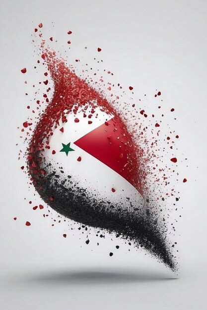 Premium Photo | Syrian Arab republic country flag