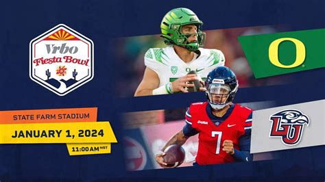 No. 8 Oregon and No. 23 Liberty Set for Vrbo Fiesta Bowl New Year’s Day Showdown - Fiesta Bowl