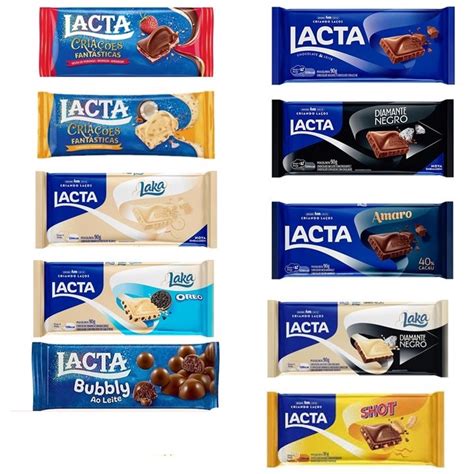 Barra Chocolate Lacta Gramas Diversos Sabores Chocolate Ao Leite