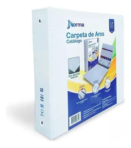 Folder Carpeta Tipo En D Norma Cat Logo Pulg Argollas Cuotas