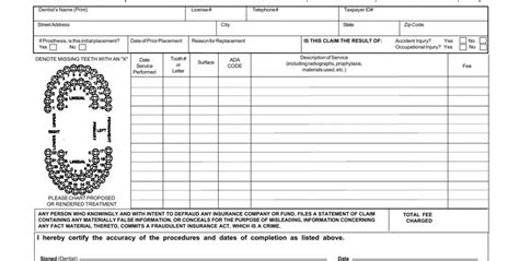 Csa Dental Form Fill Out Printable Pdf Forms Online