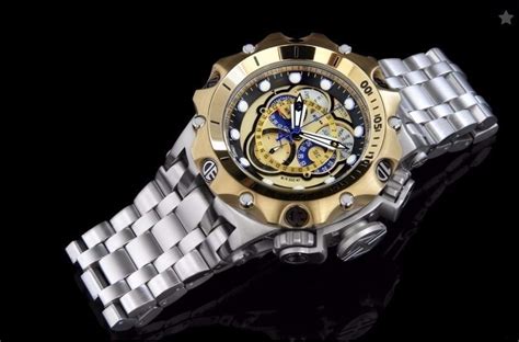 Lindo Rel Gio Invicta Venom Hybrid Prata Dourado Caixa R