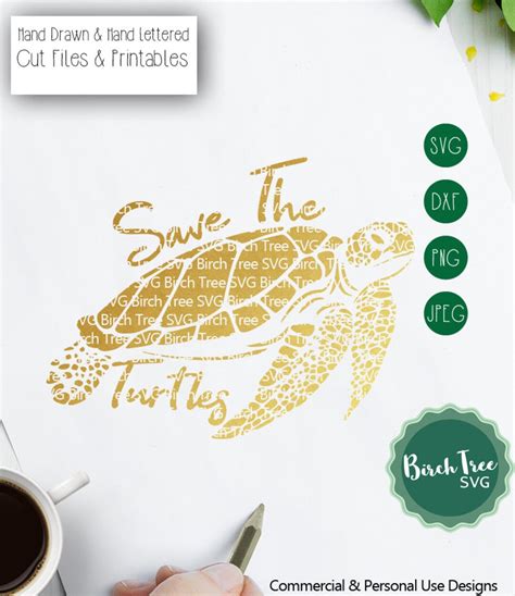 Save The Turtles Svg Sea Turtle Svg Cut File Turtle Svg Ditch