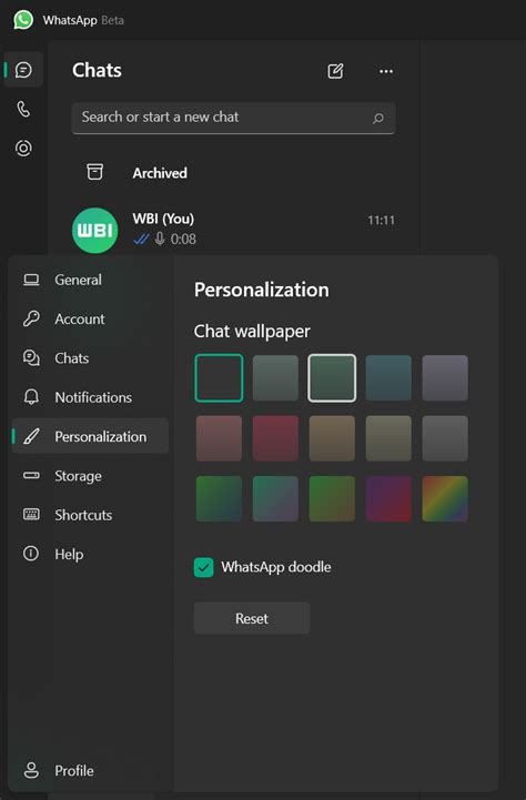 Whatsapp Beta For Windows Gets A Wallpaper Feature To Customize Chats