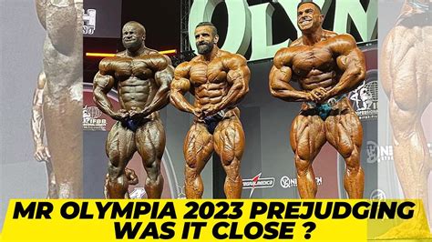 2023 Mr Olympia Open Bodybuilding Prejudging Can Samson Or Derek Stop