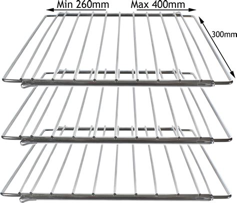 Spares Go Universal Adjustable Extendable Small Mini Oven Shelf For