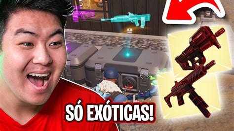 Só vale os itens EXÓTICOS nessa partida quase que FORTNITE