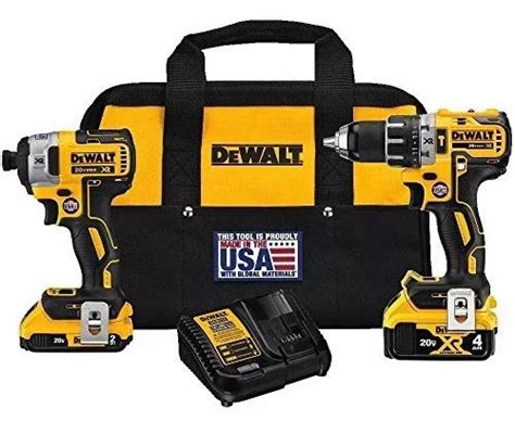 Kit Combinado De Taladro Inalambrico Dewalt 20v Max Cuotas sin interés