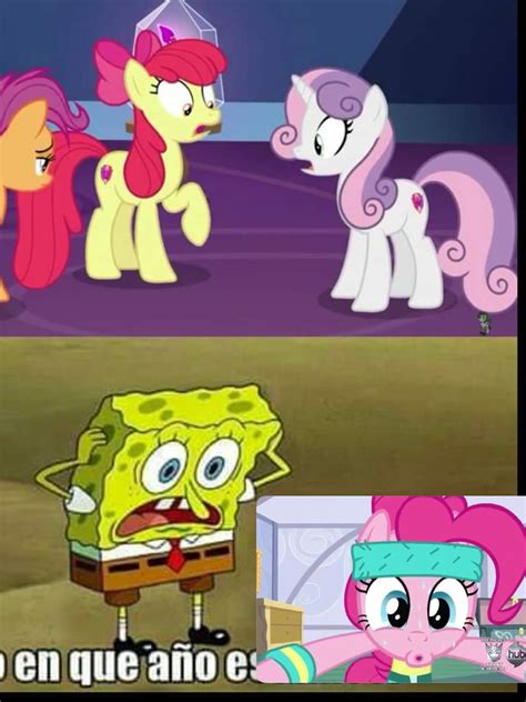 SPONGEBOB AND MLP Blank Template Imgflip