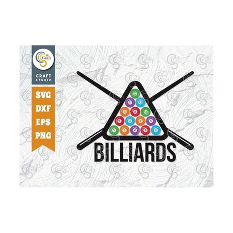 Billiards SVG Cut File Ball Svg Pool Svg Billards Snooker Inspire