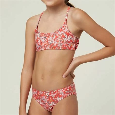 O Neill Swim Oneill Girls Strappy Bralette Bikini Poshmark