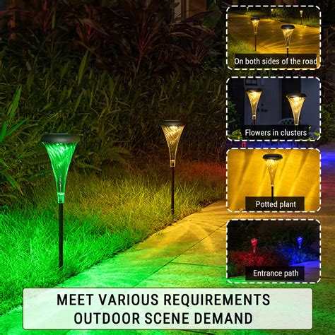 Solar Pathway Lights Solar Lights Outdoor Water Resitant Led Lighting Solar Powered Outdoor