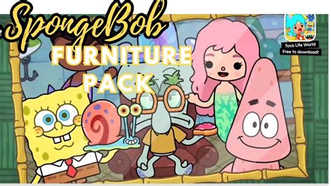 Spongebob Squarepants Furniture Pack In Toca Boca Toca Life World