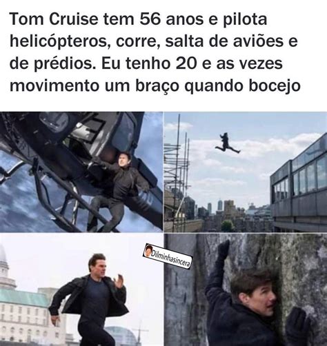 Tom Cruise tem 56 anos e pilota helicópteros corre salta de aviões e