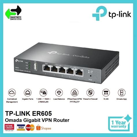 TP Link ER605 Omada Gigabit VPN Router Shopee Philippines