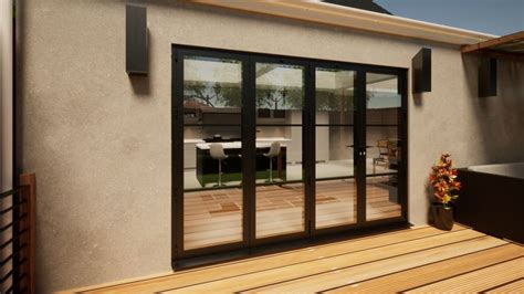 Heritage Aluminium Bifold Door Mm Grey Left Right