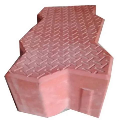 Outdoor 62mm Concrete Red Zig Zag Paver Block For Pavement At Rs 53