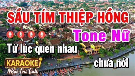 KARAOKE SẦU TÍM THIỆP HỒNG TONE NỮ Style Rumba Pro TH 2 Karaoke