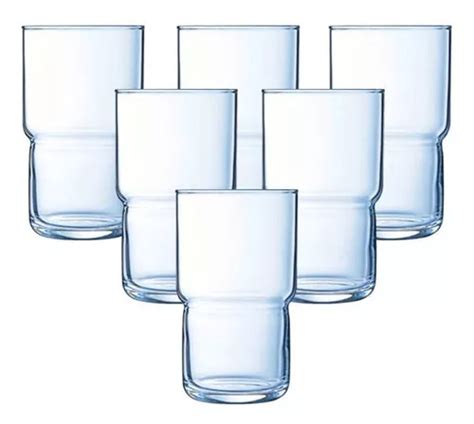 Juego De Vasos Luminarc Long Drink De Vidrio Templado De Lujo De 320 Ml Mercadolibre