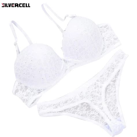 New 2017 Lace Drill Bra Set Women Plus Size Push Up Underwear Set Bra